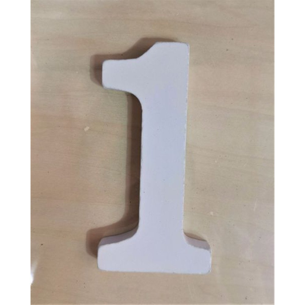 NUMERO 1 DE MADERA 11 X 1,2 CM por mayor en Chile