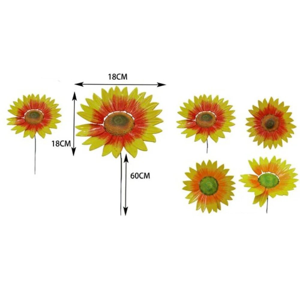 12 Girasoles Decorativos 18 X 18 X 60CM por mayor en Chile