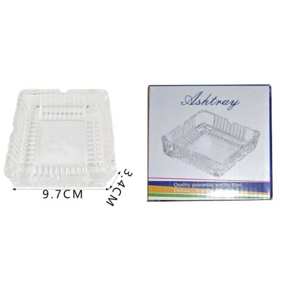 Cenicero de plástico transparente Ashtray 9.7 X 3.4CM por mayor en Chile