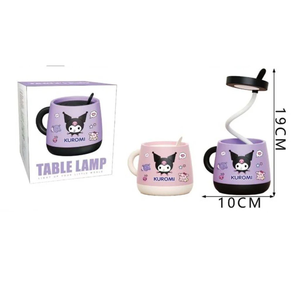 Lámpara de mesa recargable con forma de taza Kuromi 19 X 10CM por mayor en Chile