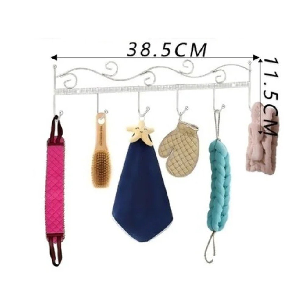 Ganchos de pared (6 ganchos) 38.5 x 11.5cm por mayor en Chile