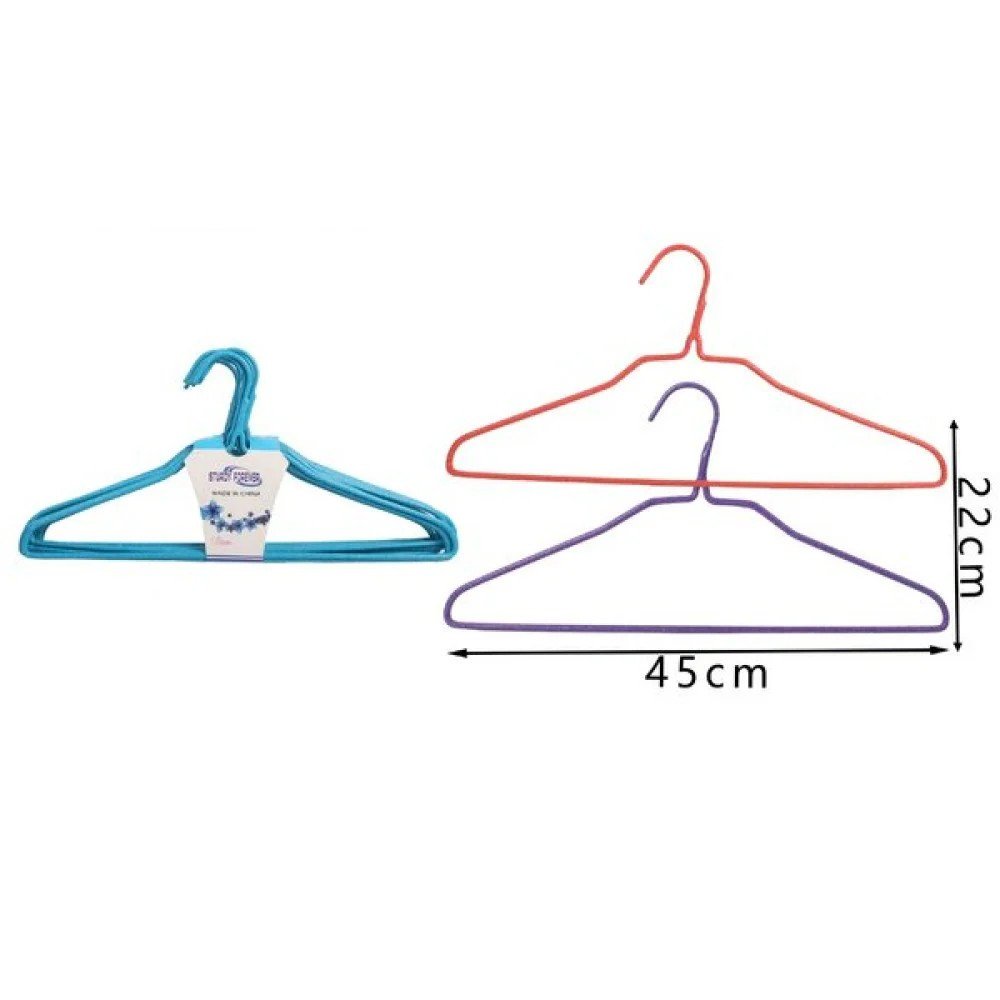 Percha de ropa con recubrimiento de plástico 45 x 22cm por mayor en Chile