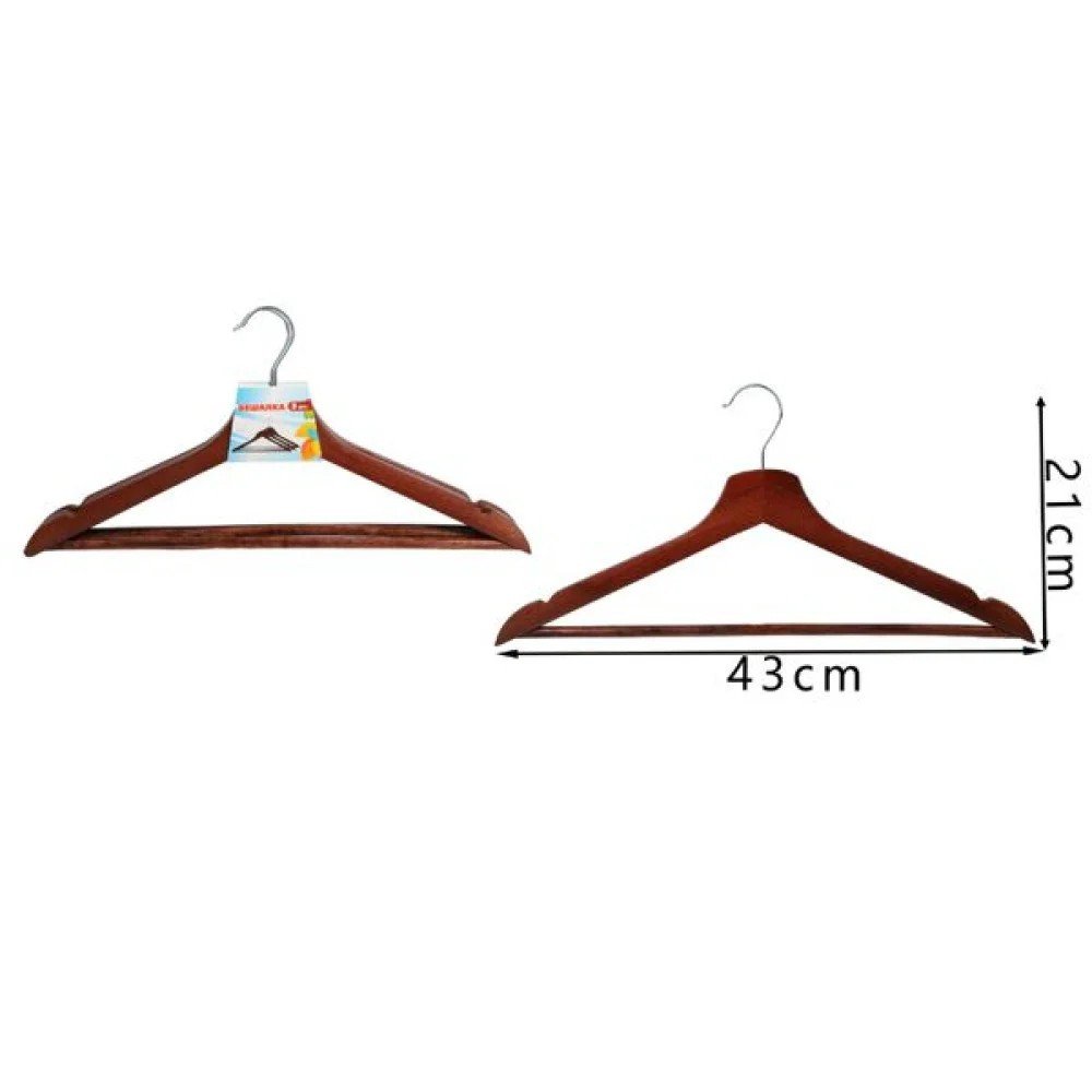 Percha de madera antigua de cabeza plana 21 X 43CM por mayor en Chile