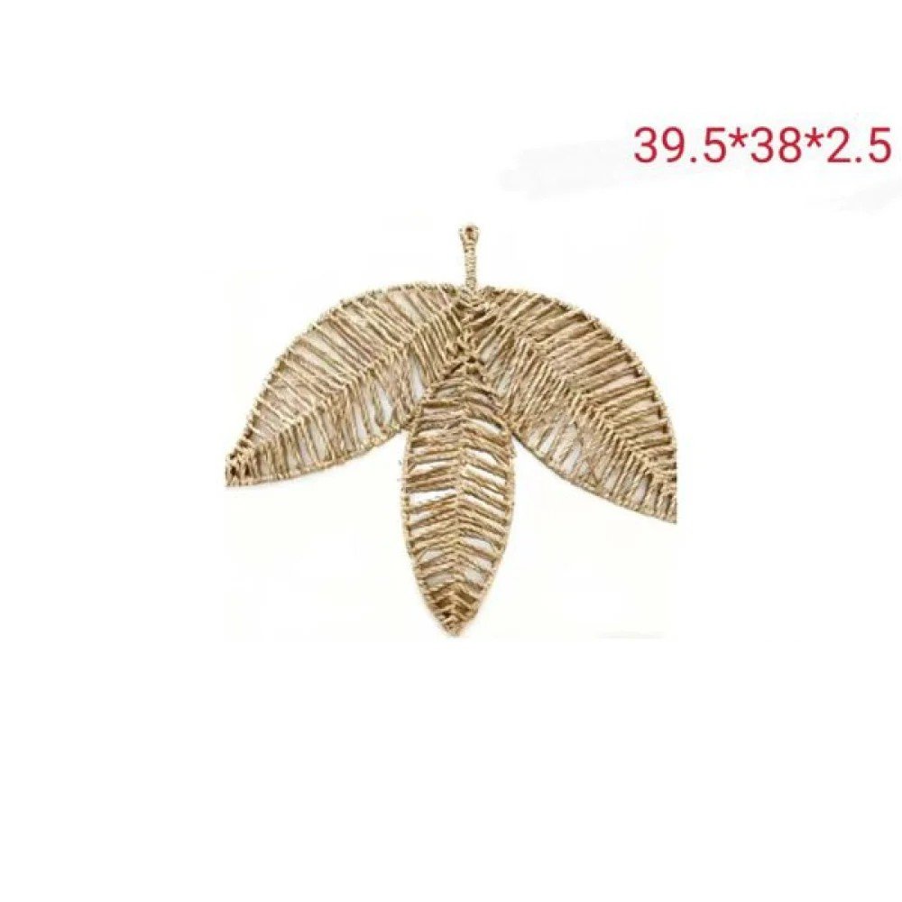 Colgante decorativo dorado con diseño de hojas 39.5 X 38 X 2.5CM por mayor en Chile