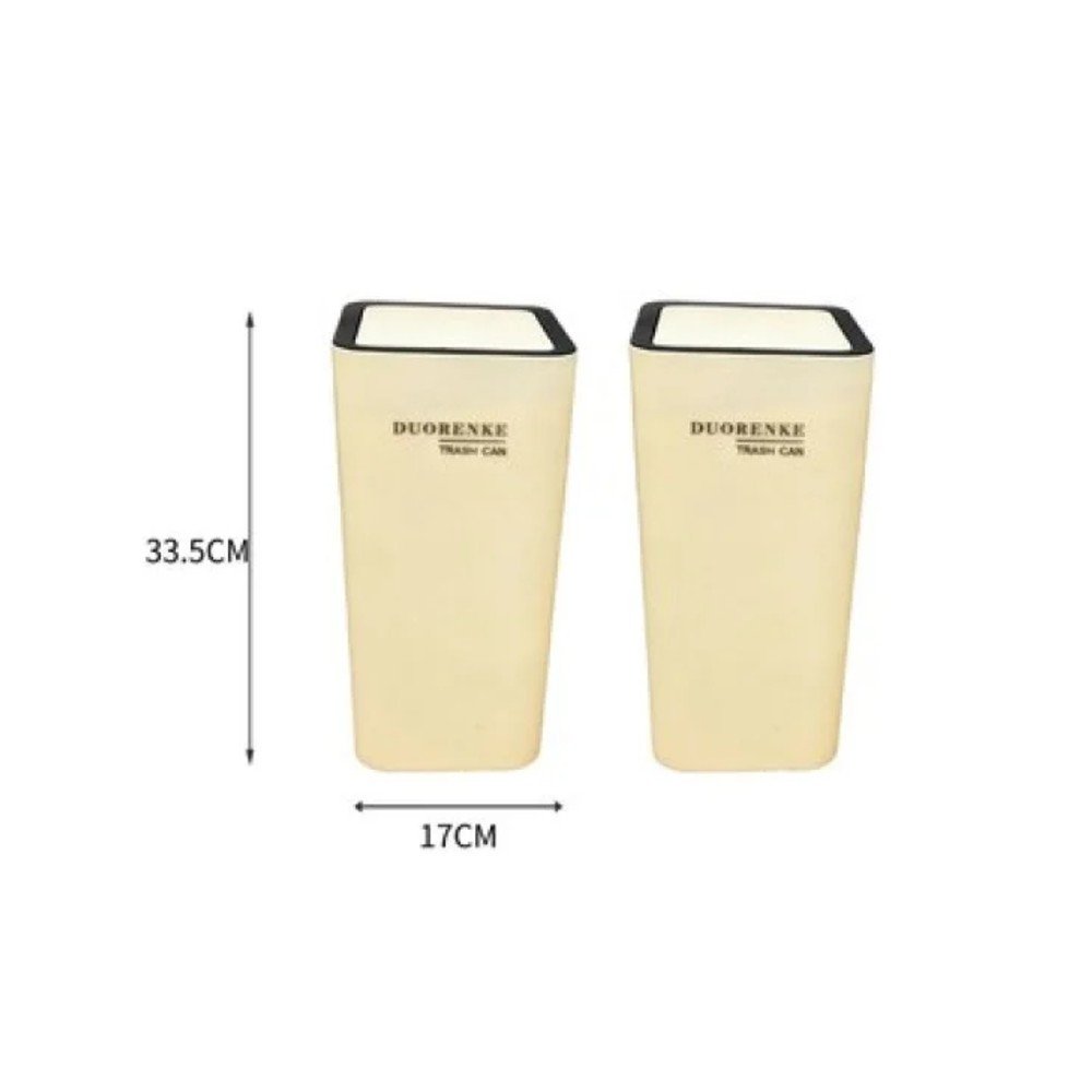 Papelera de 15 L con tapa a presión ranurada 15L - 33.5 X 17CM por mayor en Chile