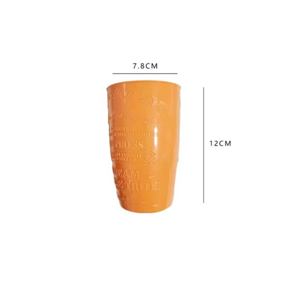 Taza de cerámica naranja 7.8 X 12CM por mayor en Chile