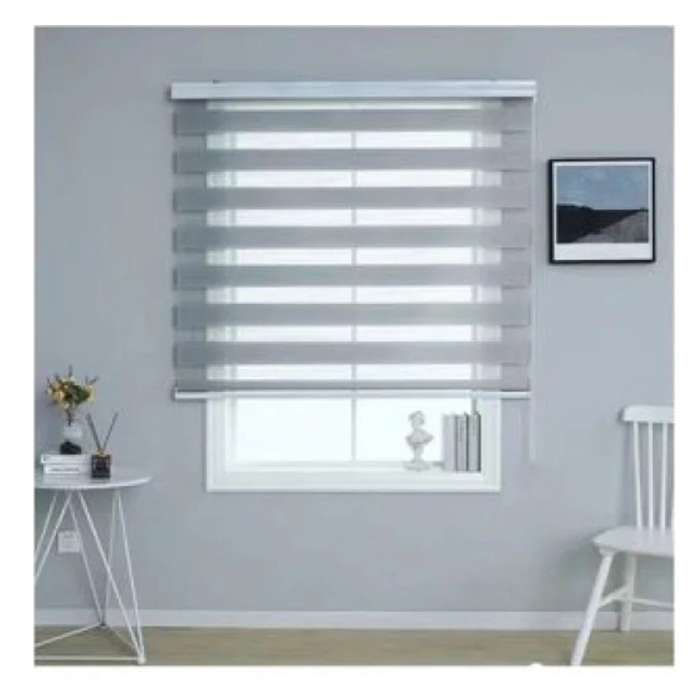 Cortina de gasa suave monocromática ordinaria 200 * 200 gris 200 x 200cm por mayor en Chile
