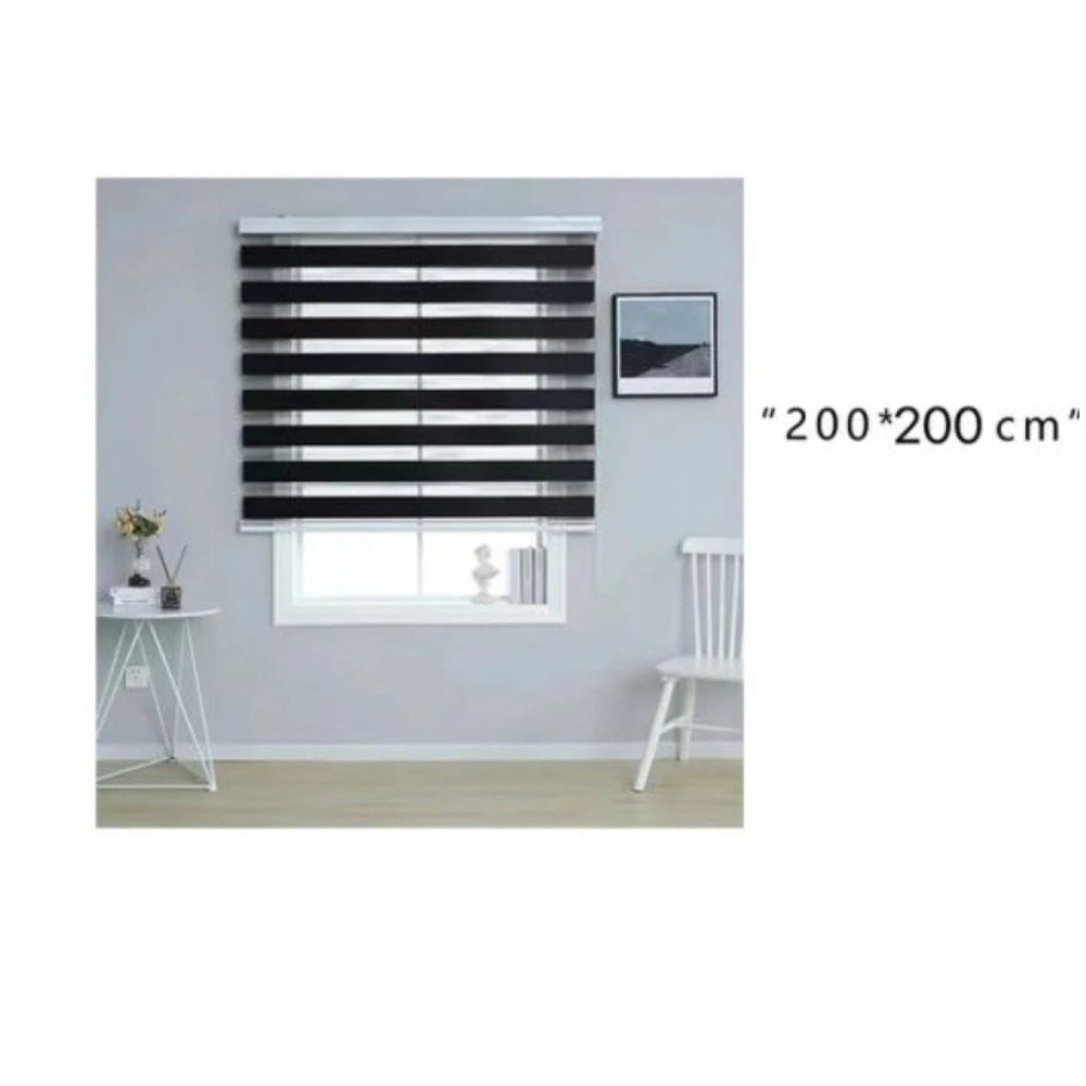 Cortina de gasa suave monocromática ordinaria 200 * 200 café 200 x 200CM por mayor en Chile