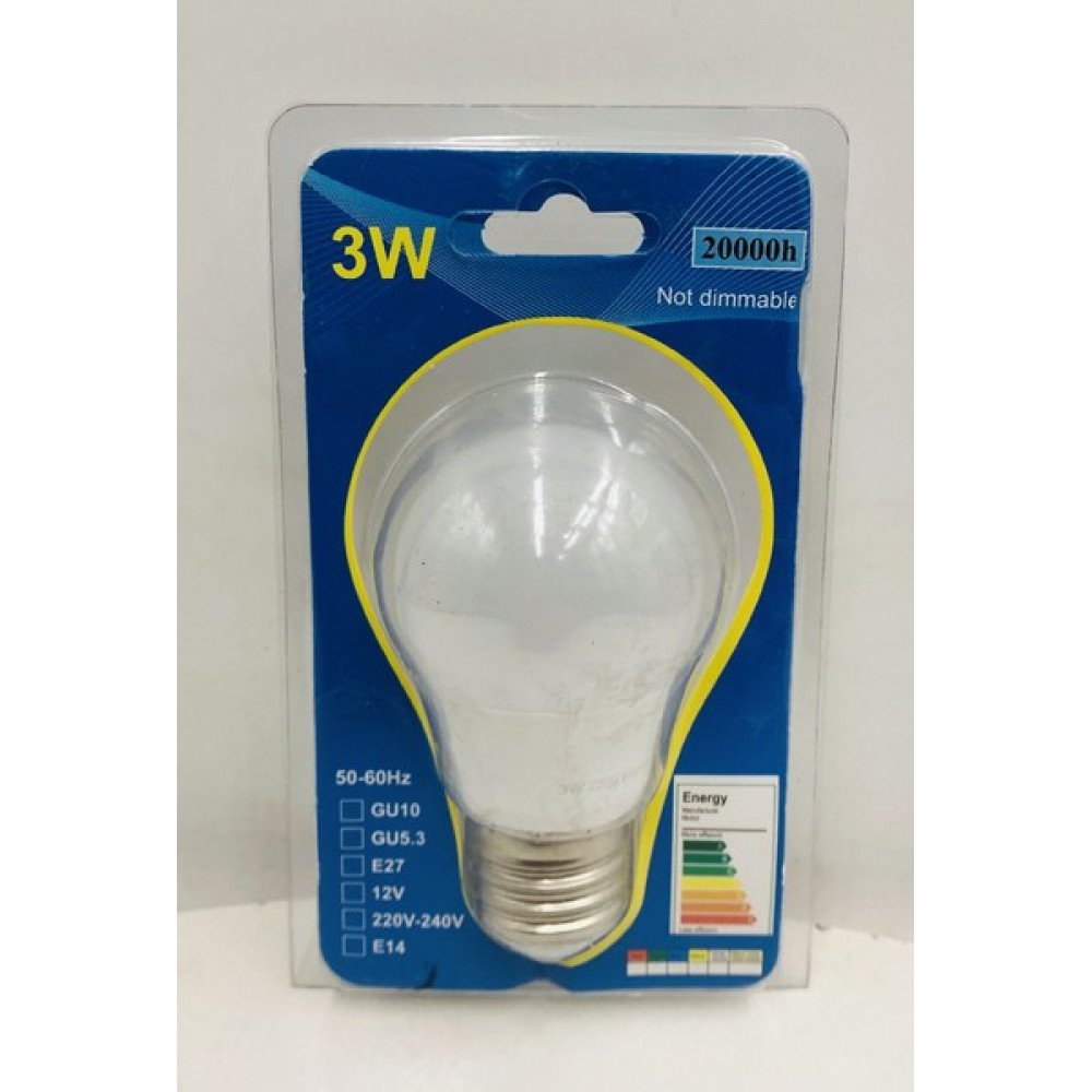 AMPOLLETA LUZ LED 3 W por mayor en Chile
