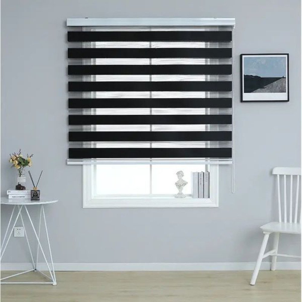 CORTINA ROLLER DUO NEGRO 120 X 200 CM por mayor en Chile