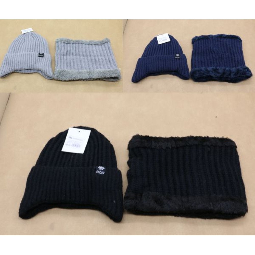 SET BUFANDA + GORRO INVIERNO 2 PZA por mayor en Chile
