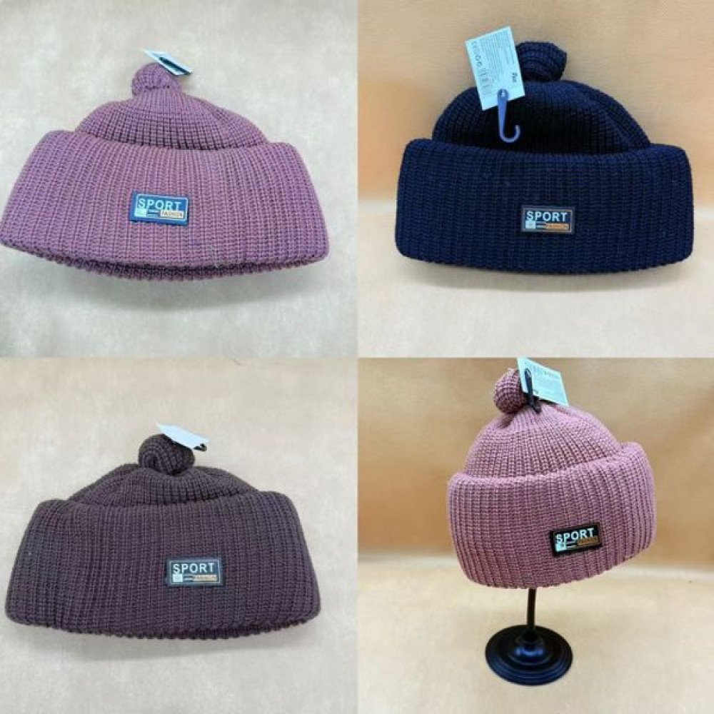 GORRO MONOCOLOR RAYADO ETIQUETA SPORT 1 PZA por mayor en Chile
