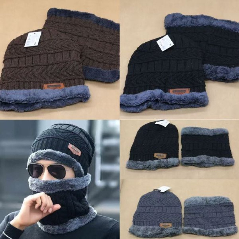 JUEGO GORRO BUFANDA INVIERNO BORDES 1 PZA por mayor en Chile