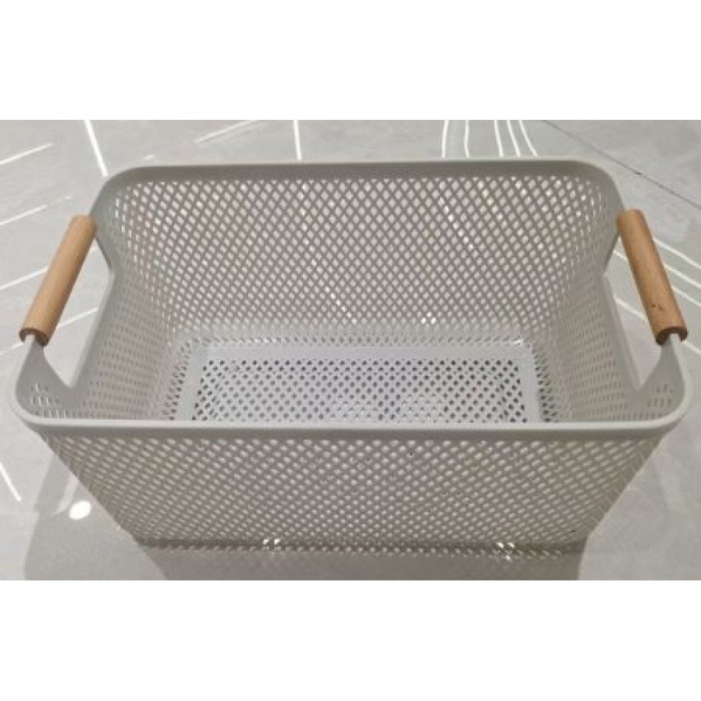 CESTA MEDIANA ASA MADERA 31,3 X 20,5 X 14 CM por mayor en Chile