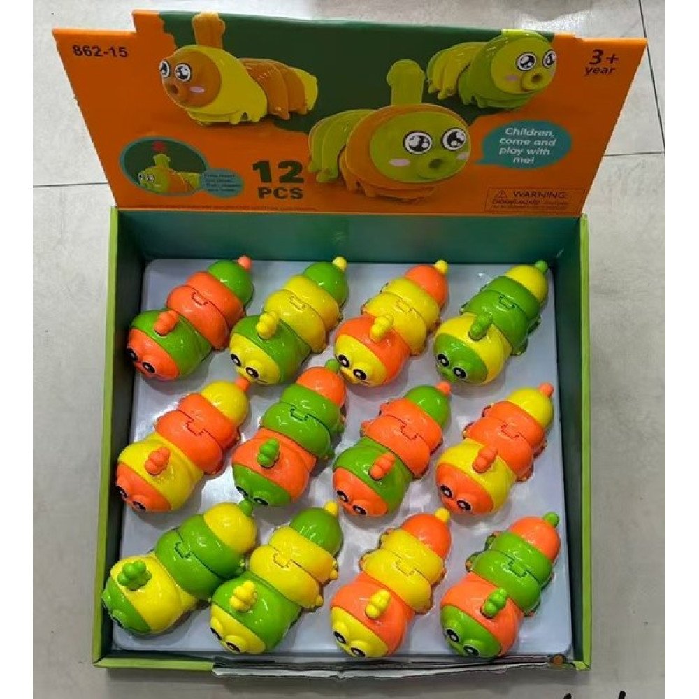MUÑECO CUERDA GUSANO 12 PZA por mayor en Chile
