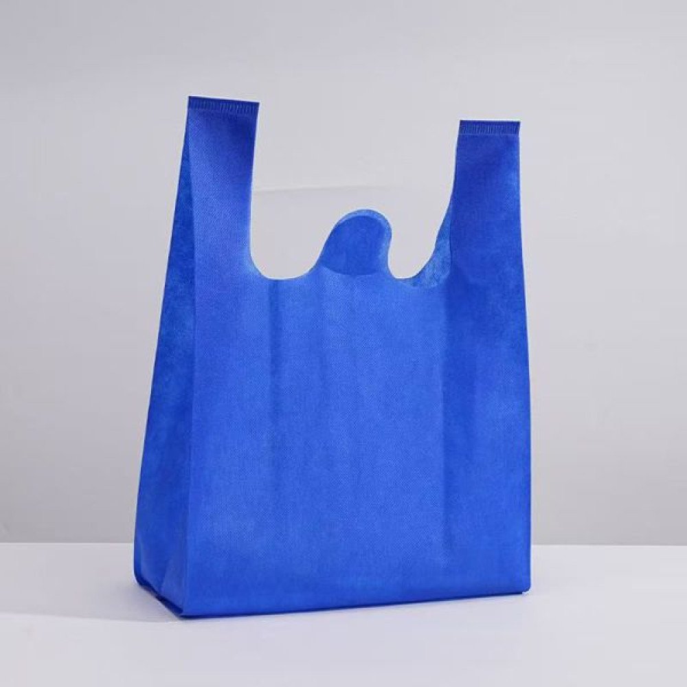 BOLSA CAMISA ECOLOGICA REUTILIZABLE AZUL 35 X 60 X 16 CM por mayor en Chile