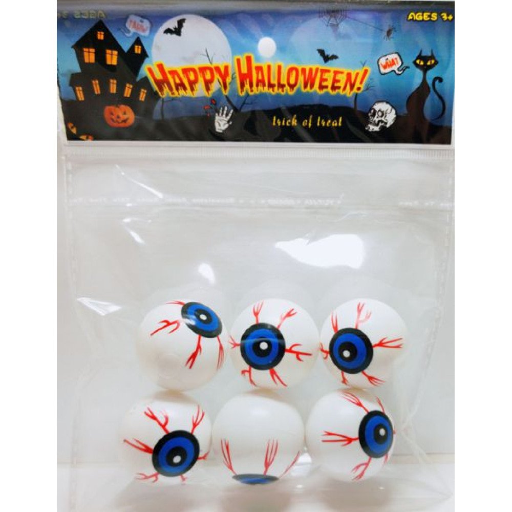 HALLOWEEN BOLSA OJOS *6 6 PZA por mayor en Chile