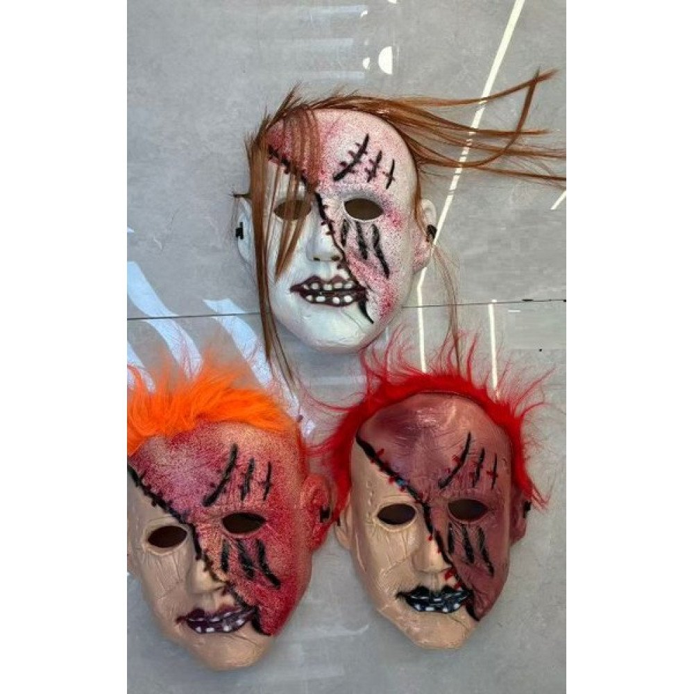 HALLOWEEN MASCARA CON RAYA DIAGONAL 1 Pza por mayor en Chile