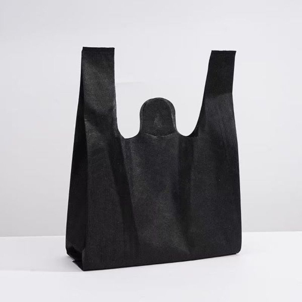 BOLSA CAMISA ECOLOGICA REUTILIZABLE negra 35 x 60 x 17 cm por mayor en Chile